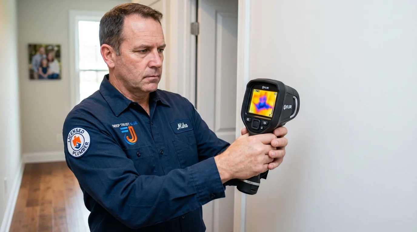 Thermal imaging leak detection by Johns Plumbing LLC in Elbow Lake